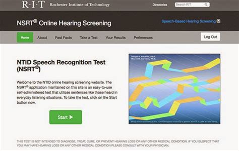 speech recognition test online